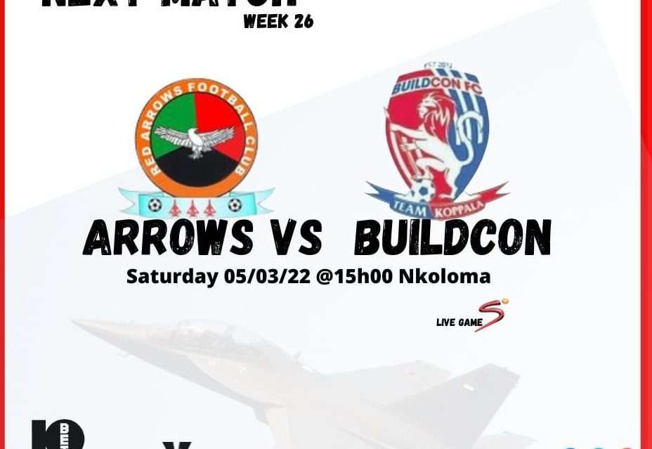 RED ARROWS HOPING TO SUSTAIN THEIR LEAD WITH ANOTHER VICTORY AS THEY HOST BUILDCON