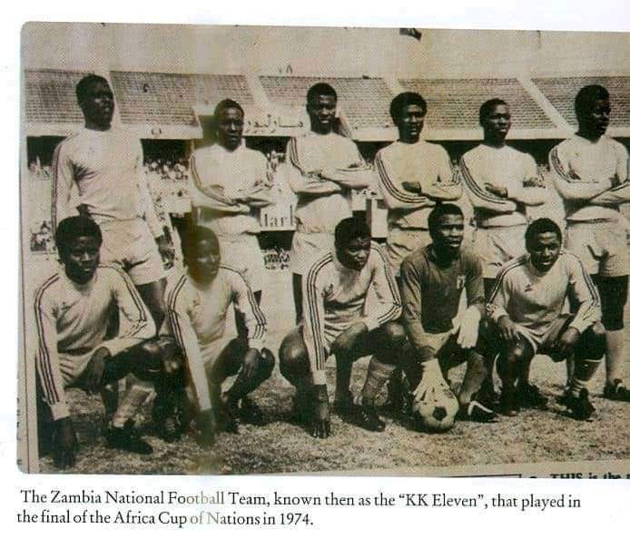 ZAMBIA CAME OUT 2ND AT THE 1974 AFCON FINALE