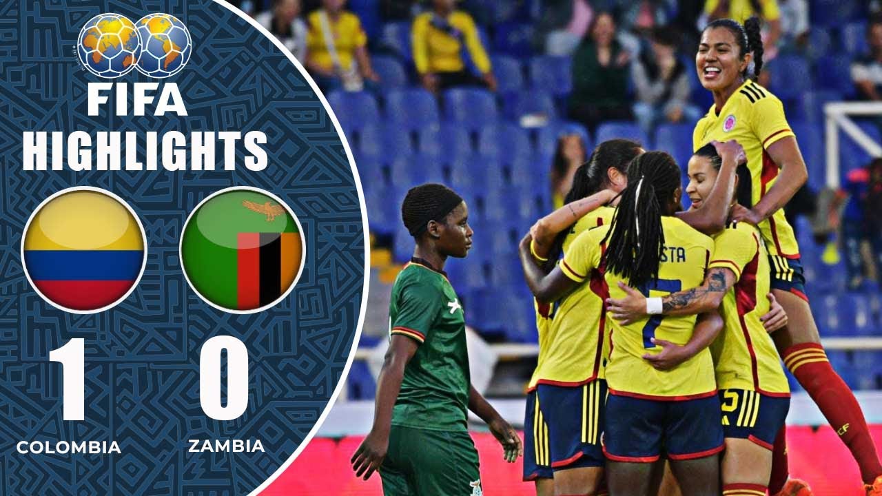 Colombia vs Zambia "Copper Queens" (1-0) | Women's Friendly Match 2022 | Extended Highlights