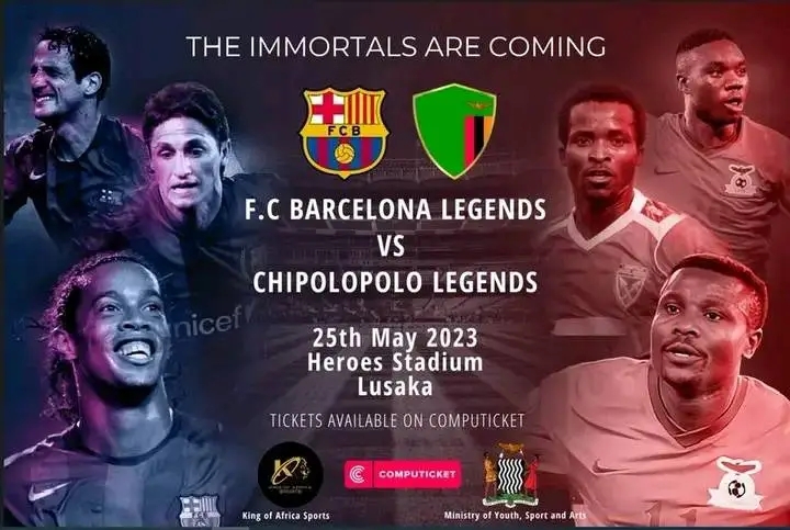 WATCH LIVE - Zambia Vs Barcelona Heroes Stadium