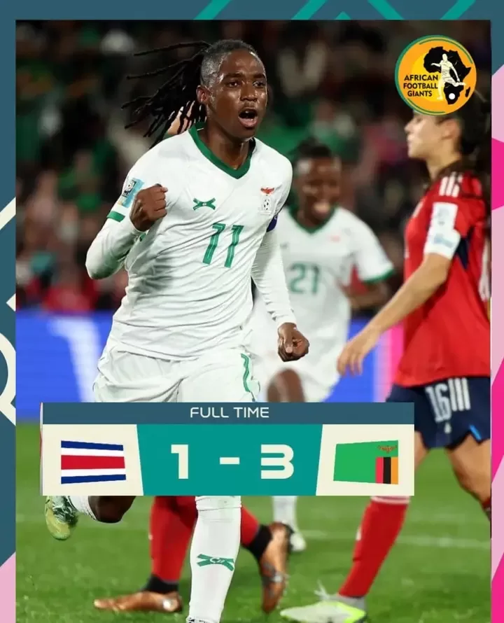 Copper Queens Exit The FIFA Women's World Cup With Their Heads High As They Punish Costa Rica