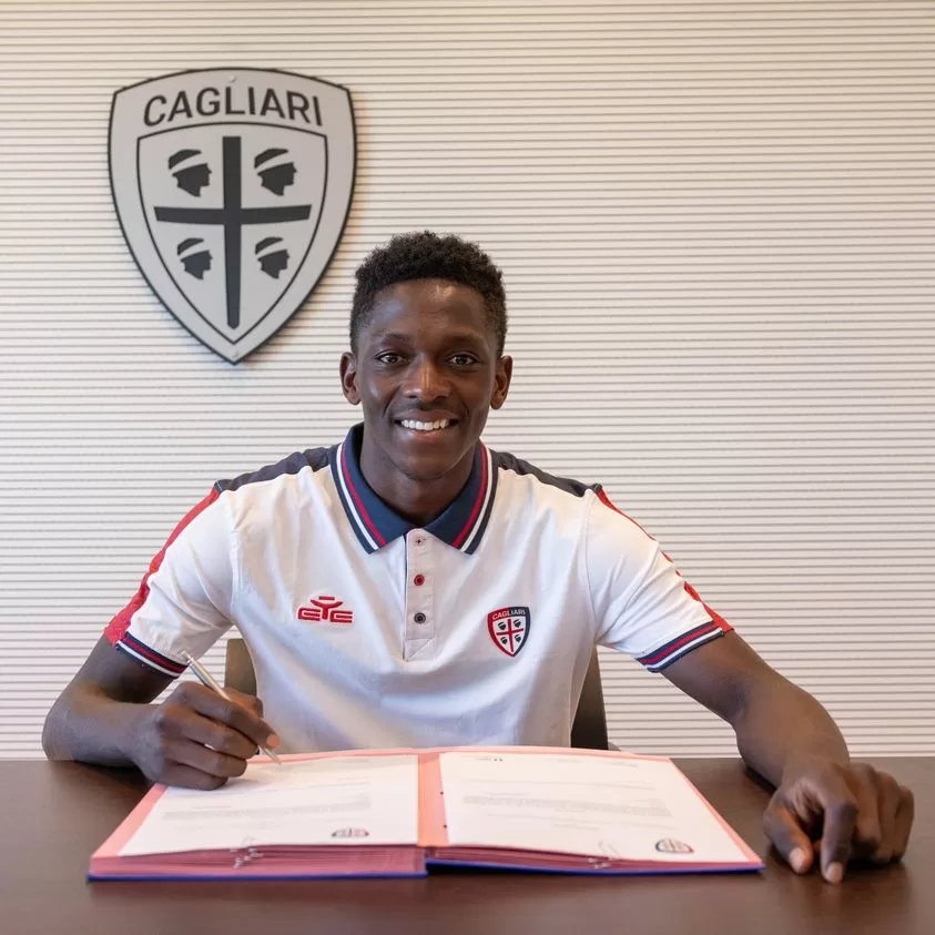 Kingstone Mutandwa Inks Deal with Italian Serie A Club Cagliari Calcio FC