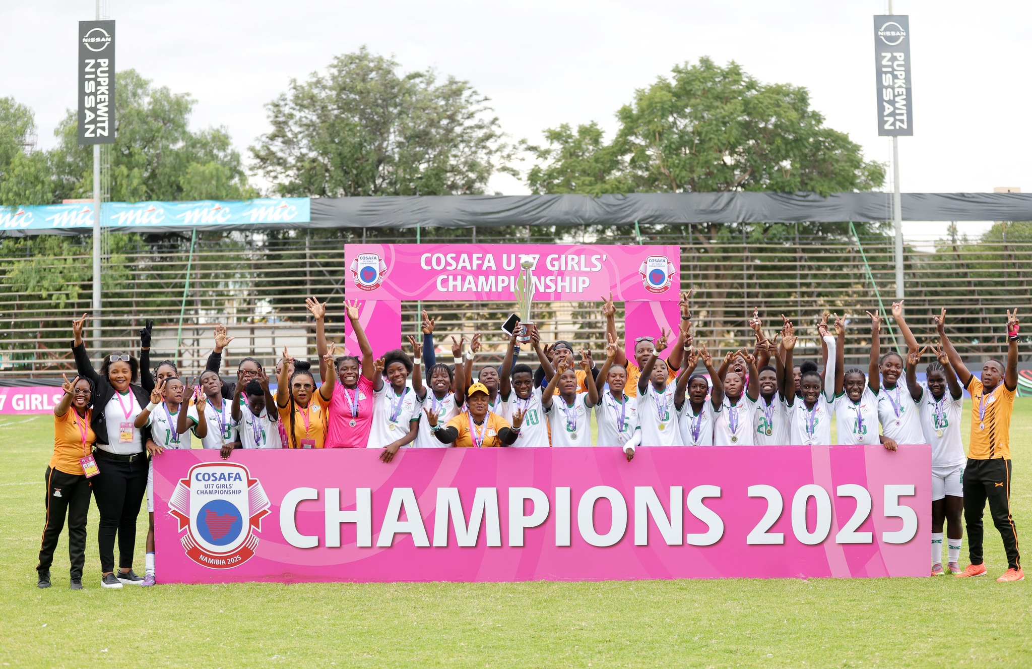 Zambia U17 Girls Defend COSAFA Title in Style