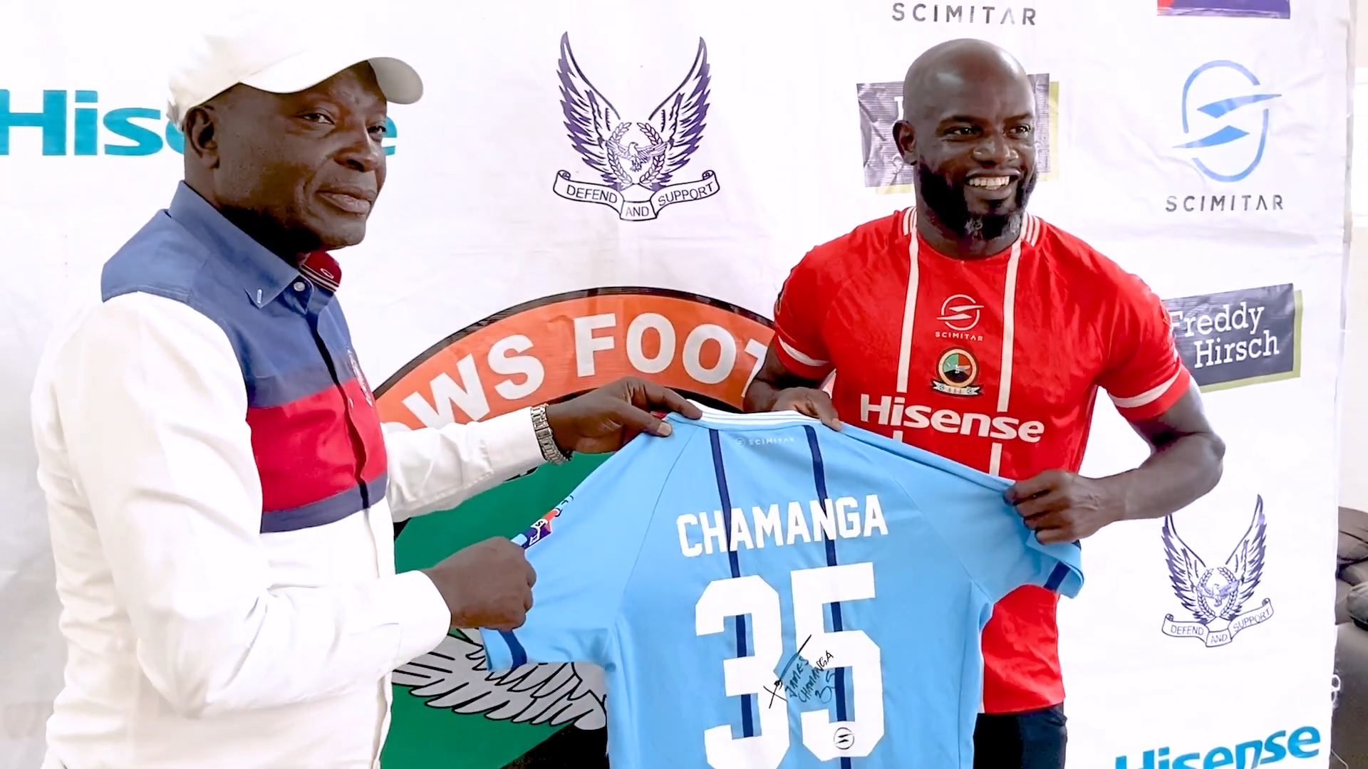 Chamanga Pays Tribute to Wedson Nyirenda with Retirement Gift