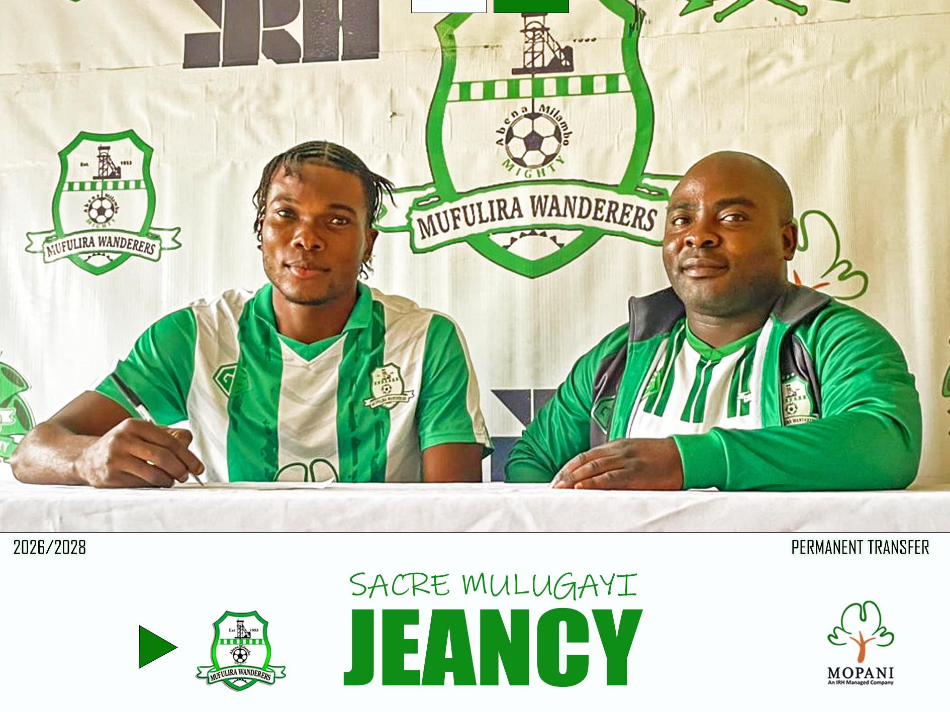 Mufulira Wanderers Sign Congolese Striker Sacre Mukulangayi Jeancy
