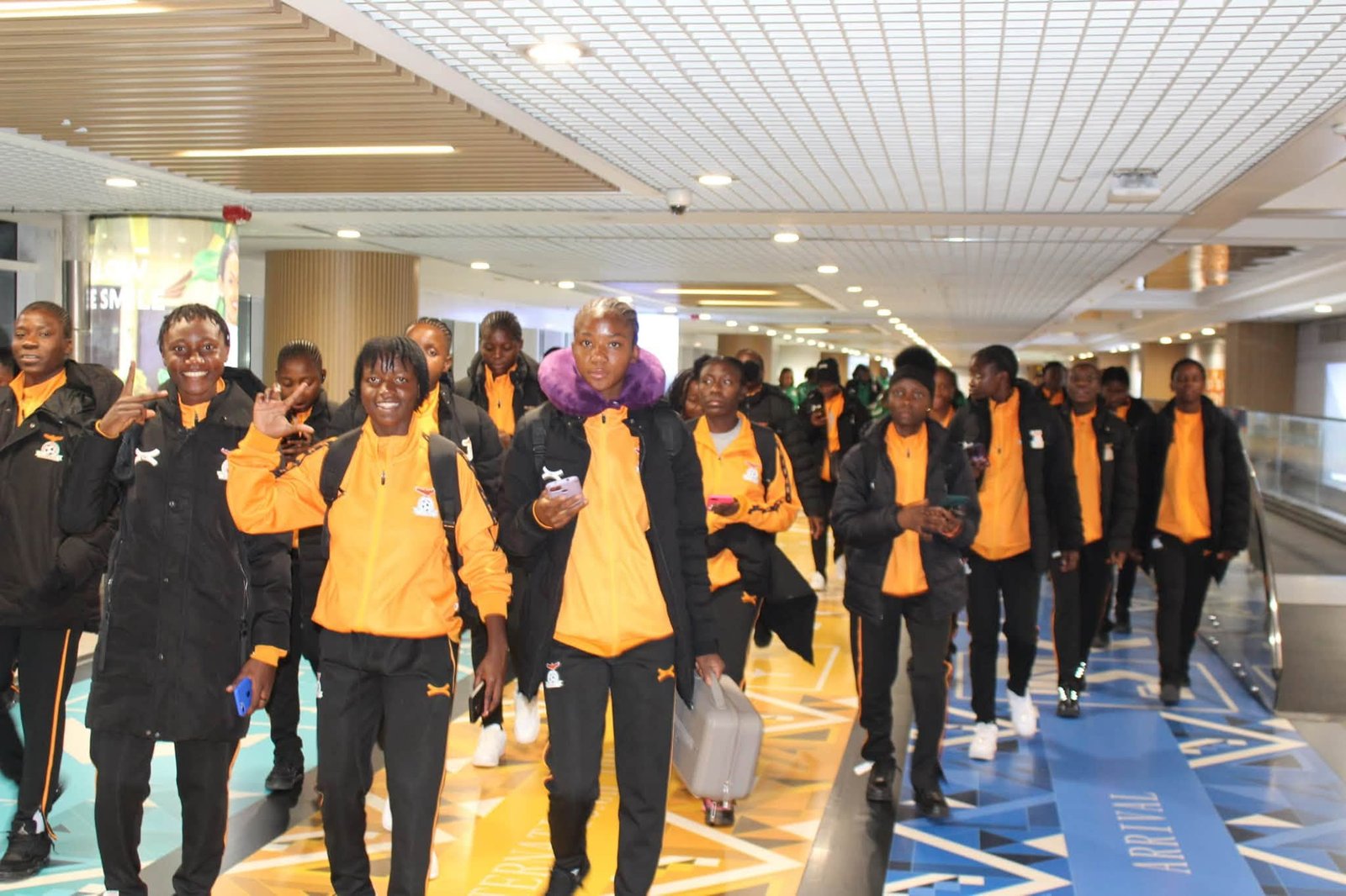 Copper Princesses Arrive in Addis Ababa for Crucial World Cup Qualifier