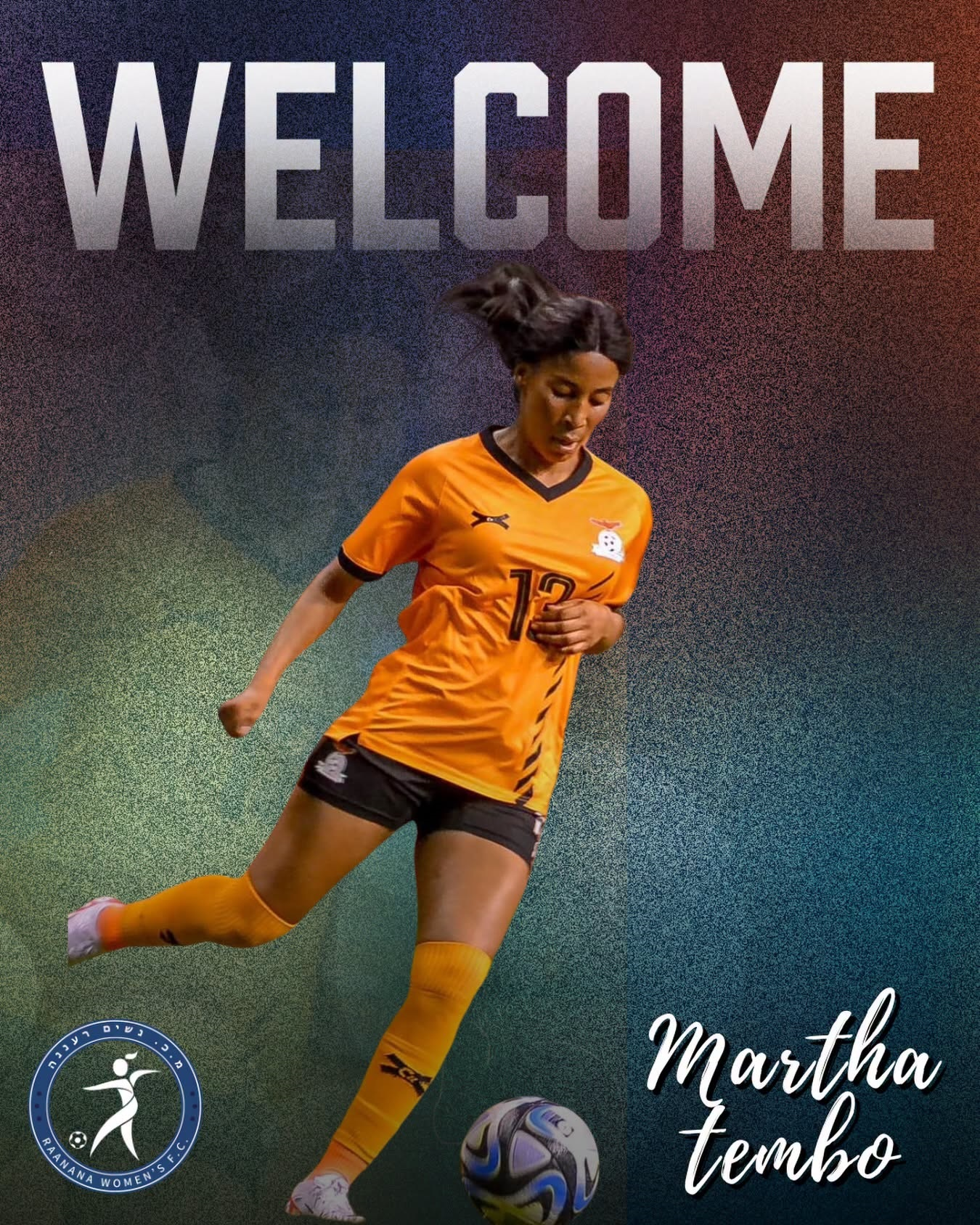 Martha Tembo Joins Israel's Raanana Women's Soccer